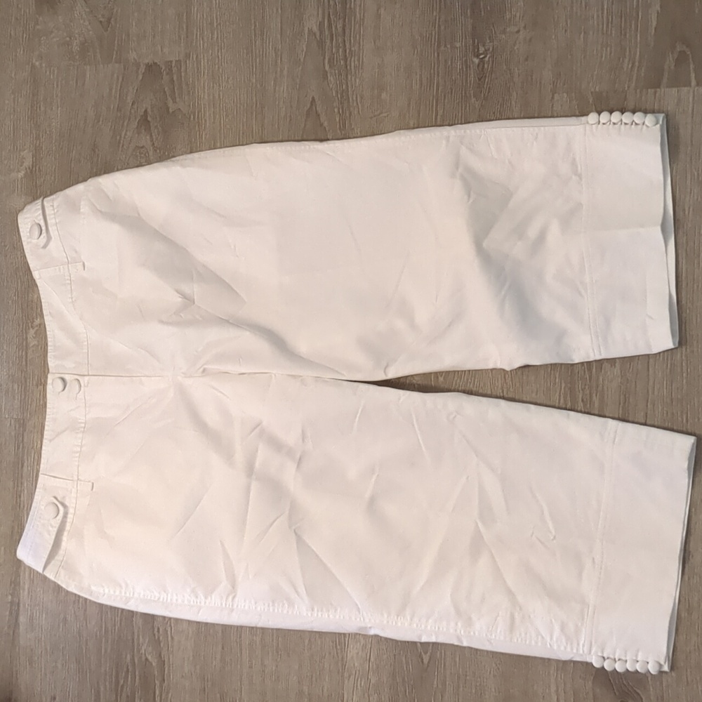 Loft dual lined cropped wide leg pants size 14